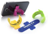 One Touch U silicone mobile phone stand, touch-U phone stand with custom logo printing