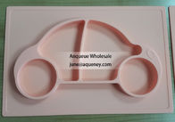 Wholesale Children silicone plate, custom color 4 different shape can be choosed
