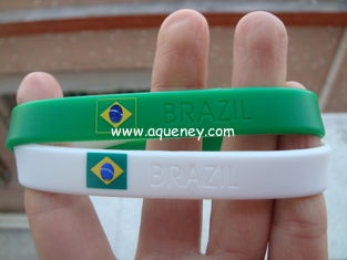 China Country Flag Friendship silicone Bracelet Wristband for Football Team Soccer Fans supplier