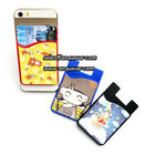 3M sticker silicone smart wallet,silicone phone card holder,silicone phone pouch